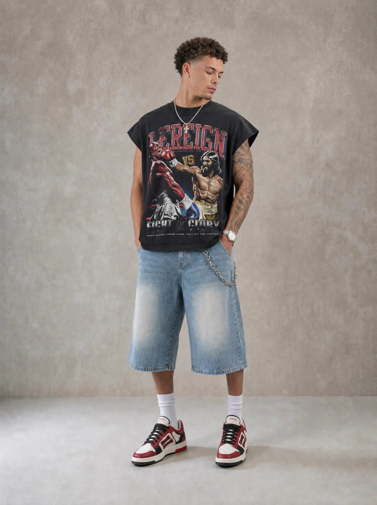 LeReign Fight For Glory Raw Edge Box T-Shirt