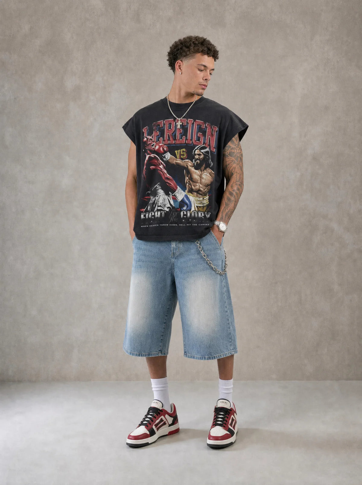 LeReign Fight For Glory Raw Edge Box T-Shirt