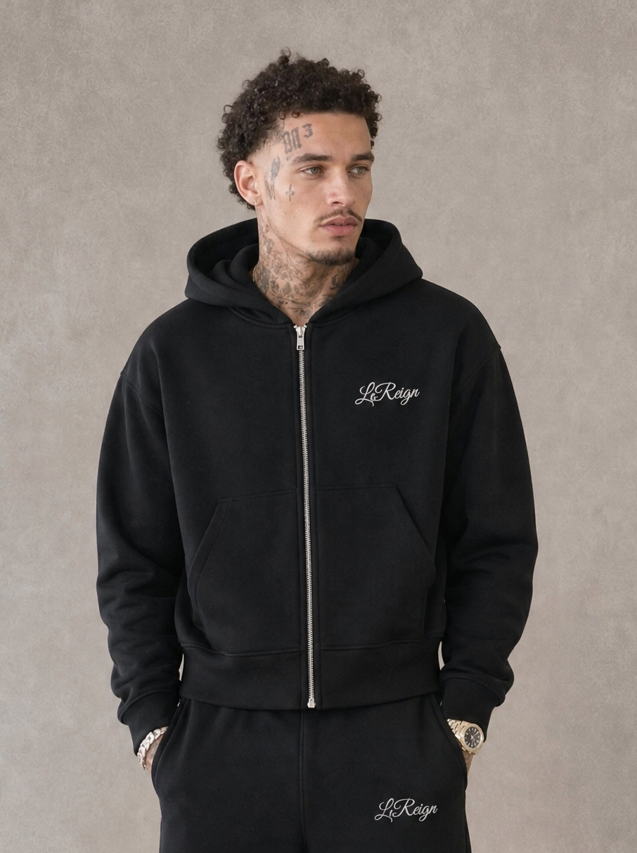 LeReign Essential Zip-Up Black