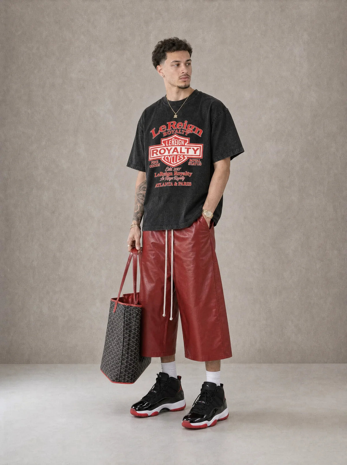 LeReign Chopper City Tee - Black/Red
