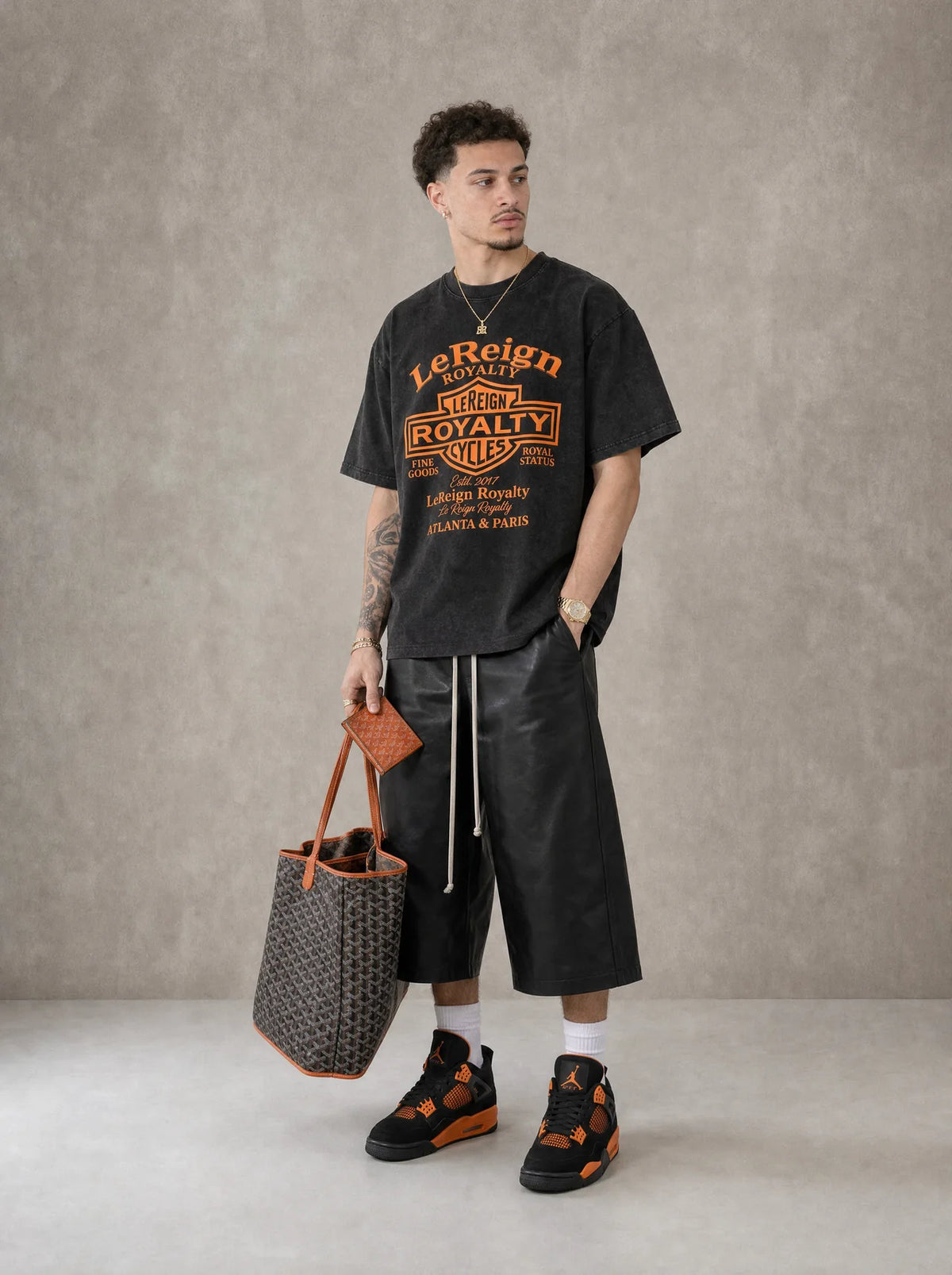 LeReign Chopper City Tee Black/Orange