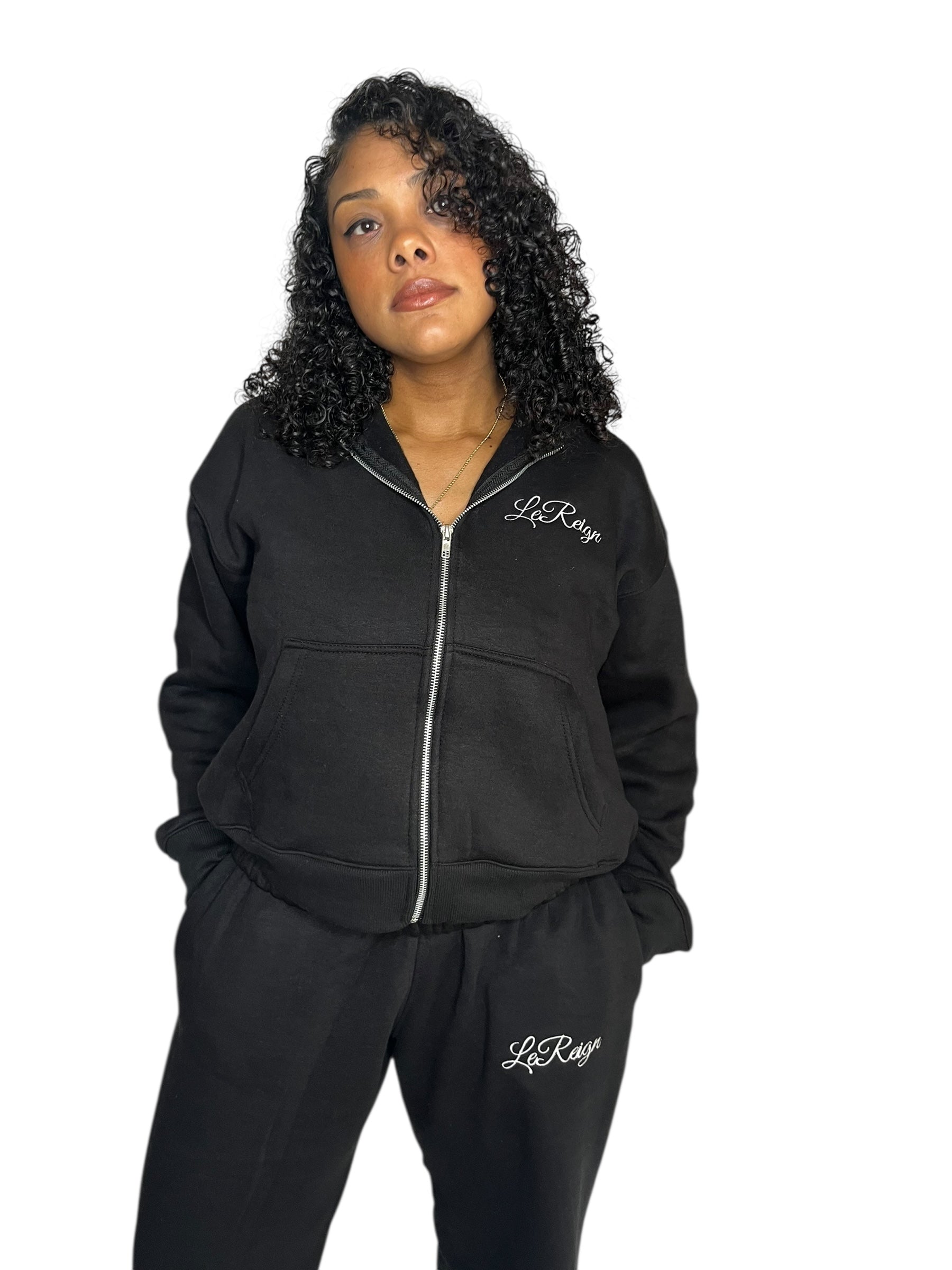 LeReign Essential Zip-Up Black