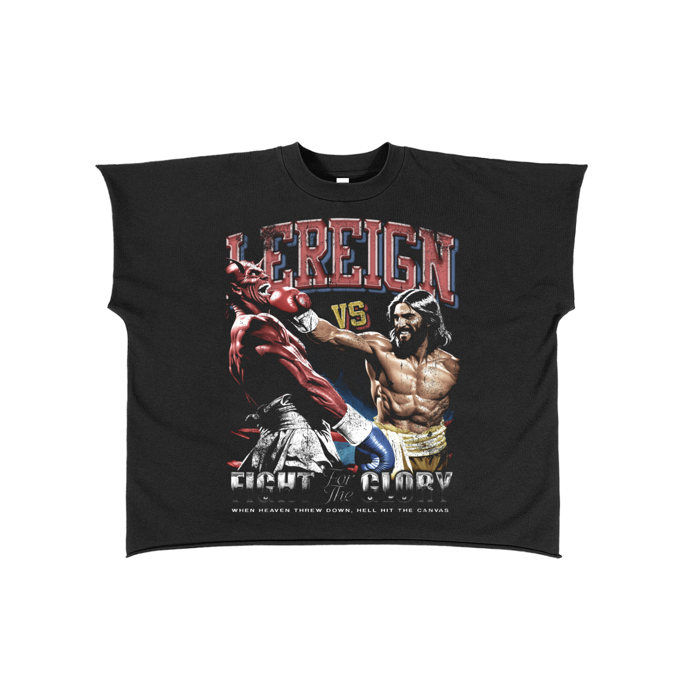 LeReign Fight For Glory Raw Edge Box T-Shirt